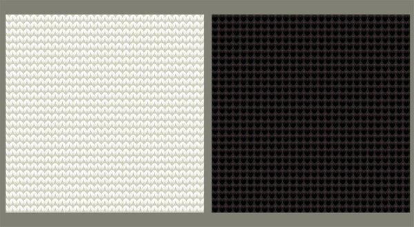 Knitted seamless background, vector illustration