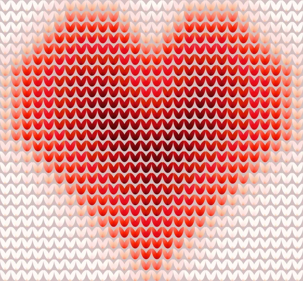 Día San Valentín Corazón Punto Ilustración Vectorial — Vector de stock
