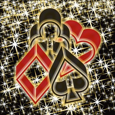 Poker casino kartı, vektör çizim