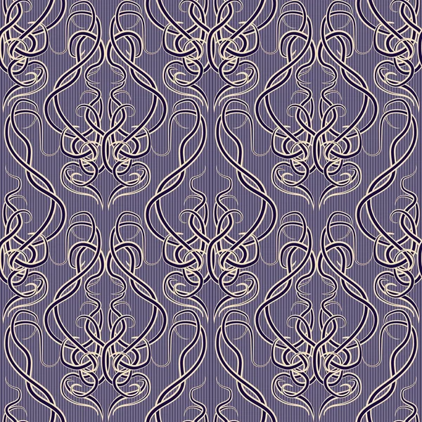 Motif Sans Couture Dans Style Art Nouveau Illustration Vectorielle — Image vectorielle