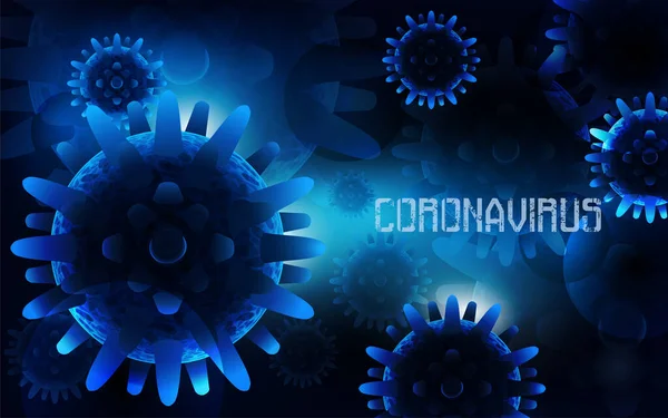Kertas Dinding Coronavirus Covid Ilustrasi Vektor - Stok Vektor
