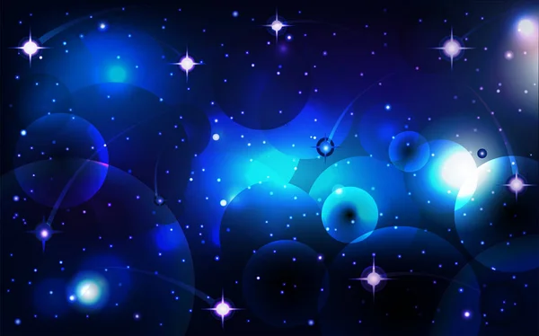 Fondo Azul Con Estrellas Ilustración Vectorial — Vector de stock