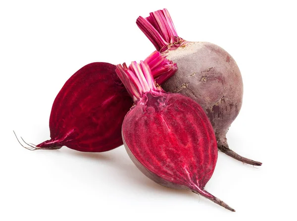 Olgun beetroots beyaz — Stok fotoğraf