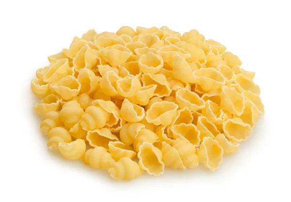 Pasta cruda su bianco — Foto Stock