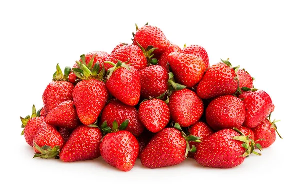 화이트에 익은 딸기 — 스톡 사진