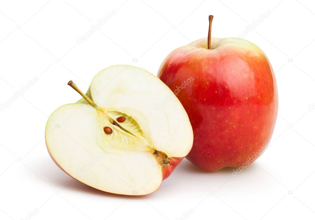 ripe red apples 