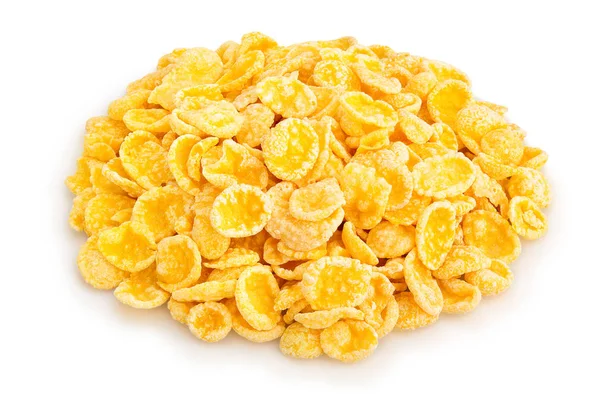 Corn flakes on white — Stock Photo, Image
