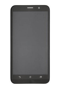 izole beyaz zemin üzerine siyah smartphone