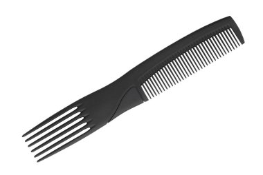 Beyaz arkaplanda siyah saç fırçası izole