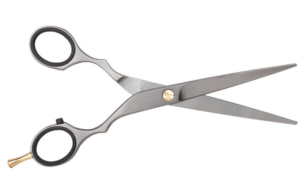 barber scissors isolated on white background