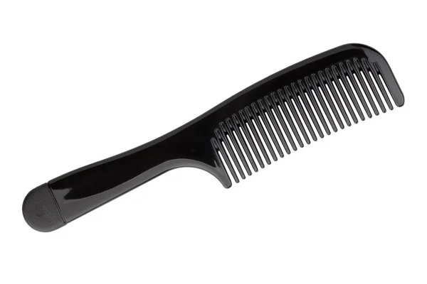 Black Hair Brush Isolated White Background — Stock Photo, Image