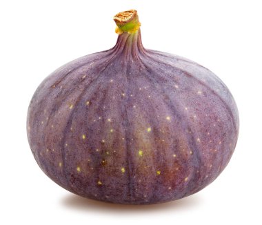 İncir yolu beyazda izole