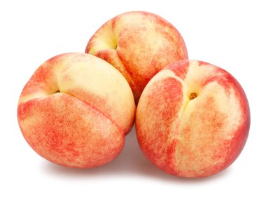 beyaz nektarin yolu beyaz üzerinde izole