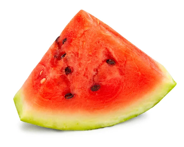Wassermelone Scheibenweg Isoliert Auf Weiß — Stockfoto
