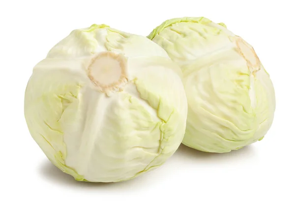White Cabbage Path Isolated White — Stock Photo, Image