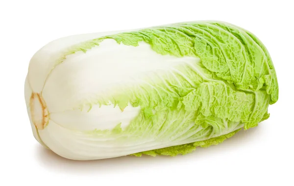 Chinese Cabbage Path Isolated White — Stock Photo, Image