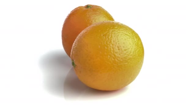 Fruit orange isolé sur fond blanc