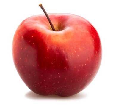 kırmızı lezzetli elma yolu izole