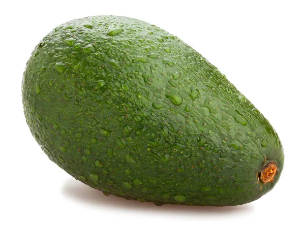 Percorso Avocado Isolato Bianco — Foto Stock