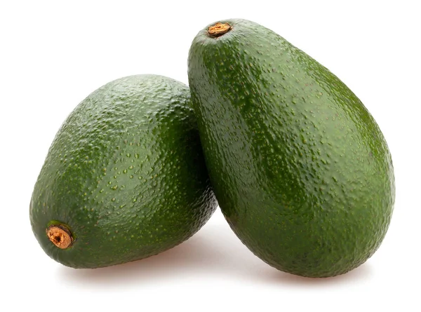 Percorso Avocado Isolato Bianco — Foto Stock