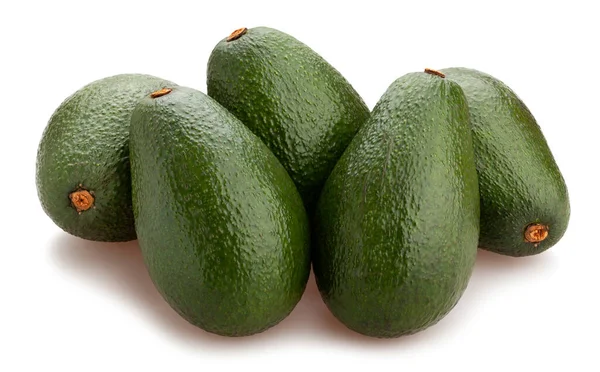 Percorso Avocado Isolato Bianco — Foto Stock