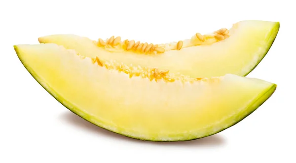 Geschnitten Piel Sapo Melone Weg Isoliert — Stockfoto