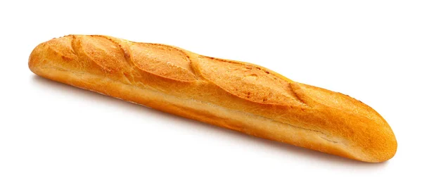 Baguette Caminho Isolado Branco — Fotografia de Stock