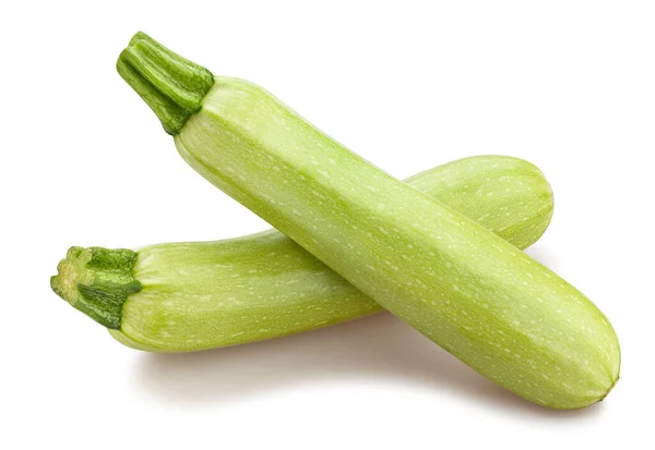 Zucchini Väg Isolerad Vit — Stockfoto