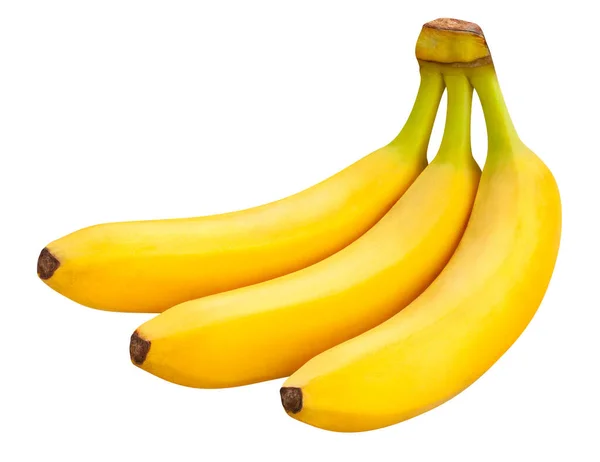 Banán Elszigetelt Fehér — Stock Fotó