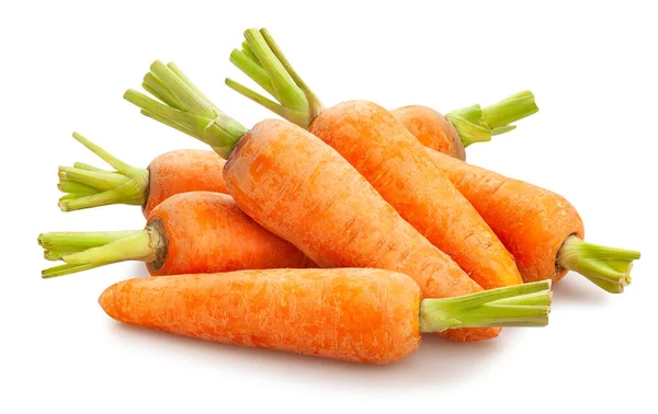 Carrots Path Isolated White — Stock Photo, Image
