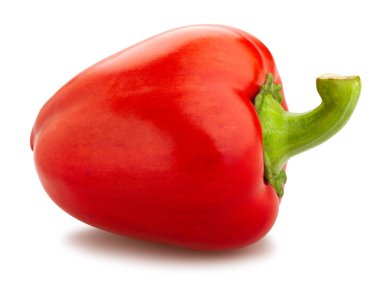 Tatlı kırmızı biber yolu izole