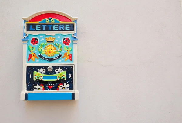 Postbox. Rutigliano. Puglia. Italy. — Stock Photo, Image