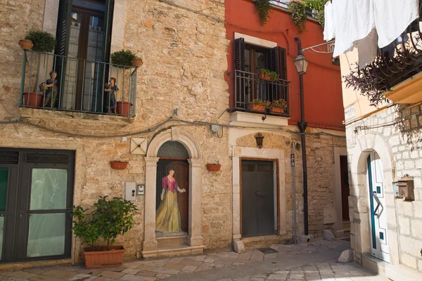 Uličky. Acquaviva delle fonti. Puglia. Itálie. — Stock fotografie