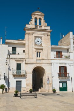 Saat Kulesi. Sammichele di Bari. Puglia. İtalya. 