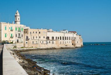 Molfetta 'nın panoramik görüntüsü. Puglia. İtalya. 