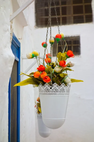 Alleyway. Ostuni. Puglia. Italy. — Stock Photo, Image