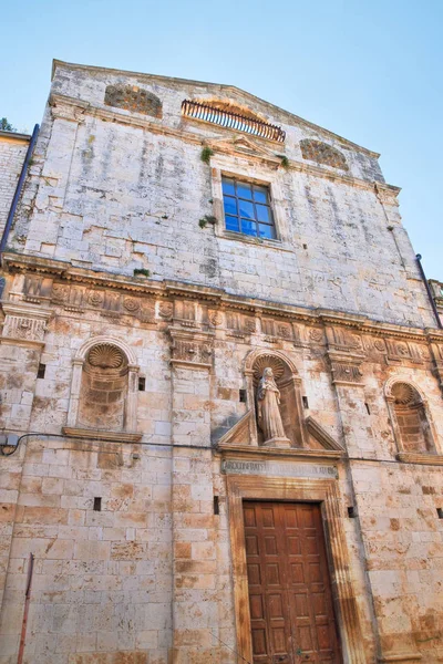 Kostel St. Chiara. Acquaviva delle fonti. Puglia. Itálie. — Stock fotografie
