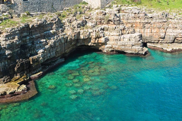 Panoramic view of Polignano. Puglia. Italy. — Stock Photo, Image