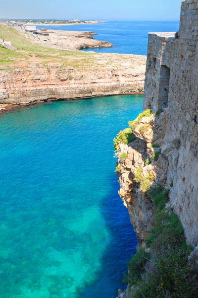 Panoramic view of Polignano. Puglia. Italy. — Stock Photo, Image