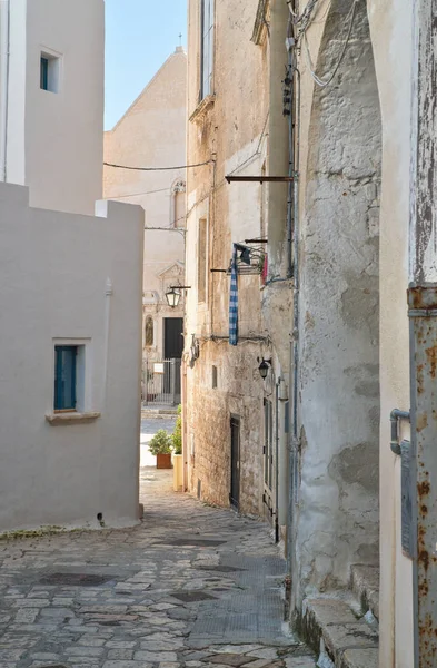 Alleyway. Polignano a mare. Puglia. Italy. — Stock Photo, Image