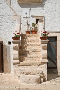 alleyway. Locorotondo. Puglia. İtalya. 