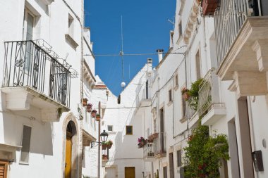 alleyway. Locorotondo. Puglia. İtalya. 