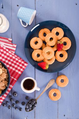 Kepekli tahıllar ile Kahvaltı. 