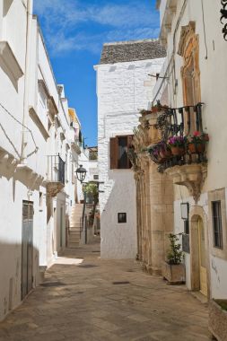 alleyway. Locorotondo. Puglia. İtalya. 
