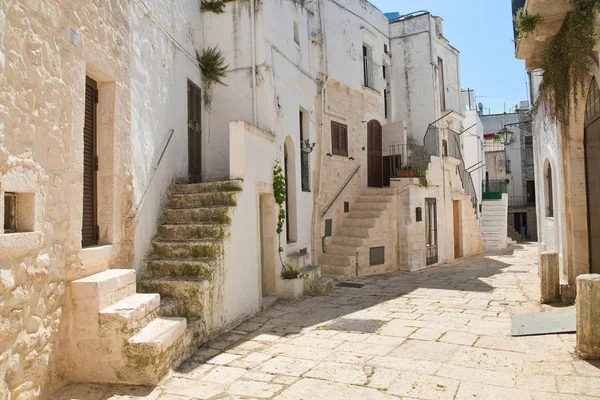 Aleja. Cisternino. Puglia. Włochy. — Zdjęcie stockowe