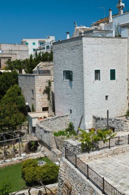 cisternino panoramik manzaralı. Puglia. İtalya. 