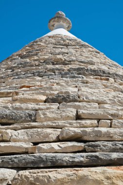 Trulli evler. Alberobello. Puglia. İtalya. 