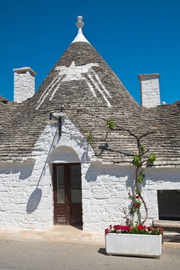 Trulli evler. Alberobello. Puglia. İtalya. 