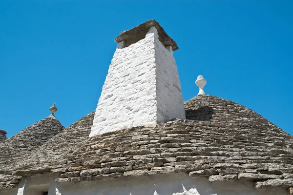 Trulli-Häuser. alberobello. Apulien. Italien. — Stockfoto