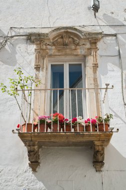 Tarihi saray. Martina Franca. Puglia. İtalya. 